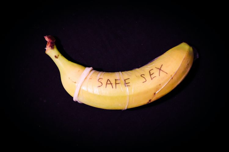 Banana with a condom